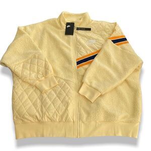 Nike Sportswear NSW Full Zip Sherpa Track Womens Jacket BV3040-115 size Large